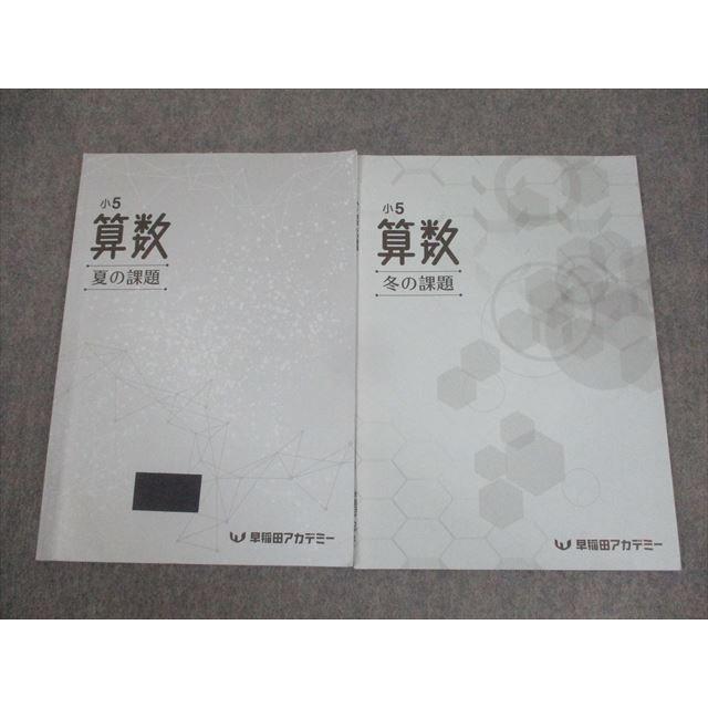 早稲田アカデミー 小5 算数 夏/冬の課題 2022 計2冊 ☆ 008m2C