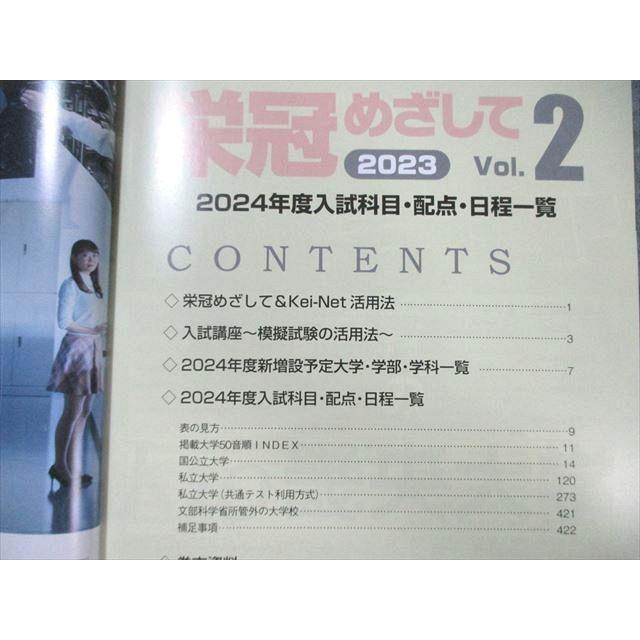 河合塾 栄冠めざして Vol.2/3 2023年度入試科目・配点・日程一覧など