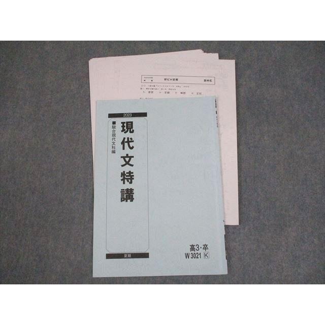 駿台 現代文特講 テキスト/テスト2回分付 2023 夏期 ☆ 005s0D