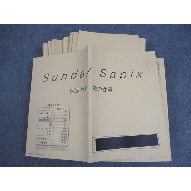 SAPIX 小6 SS特訓 Sunday SapiX 解法力01〜14 全14回フルセット 計14冊