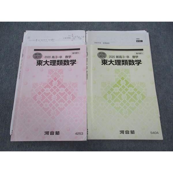 河合塾 東大理類数学 東京大学 テキスト 2020 春期/夏期講習 計2冊