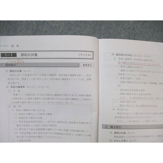 TAC 税理士講座 消費税法 理論マスター 2024年合格目標 ☆ 010s4D