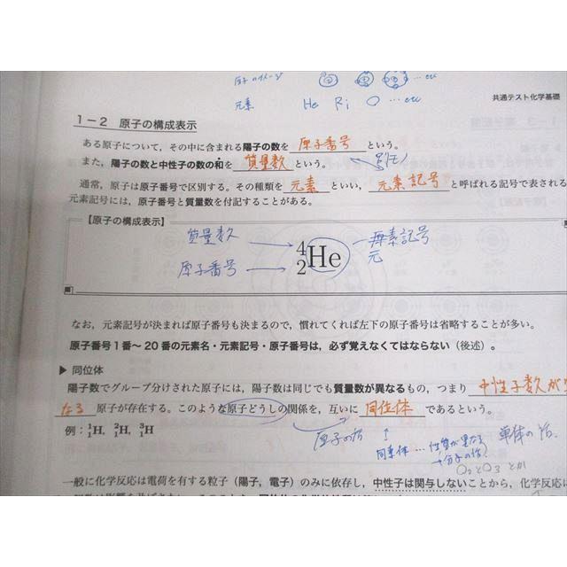 鉄緑会 共通テスト化学基礎 テキスト 2022 夏期 原田結衣 ☆ 013m0D