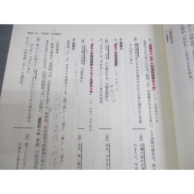 WV11-080 鉄緑会 高2 古典文法講座/読解演習 テキスト通年セット WV11-080 鉄緑会 高2 古典文法講座/読解演習 テキスト通年セット