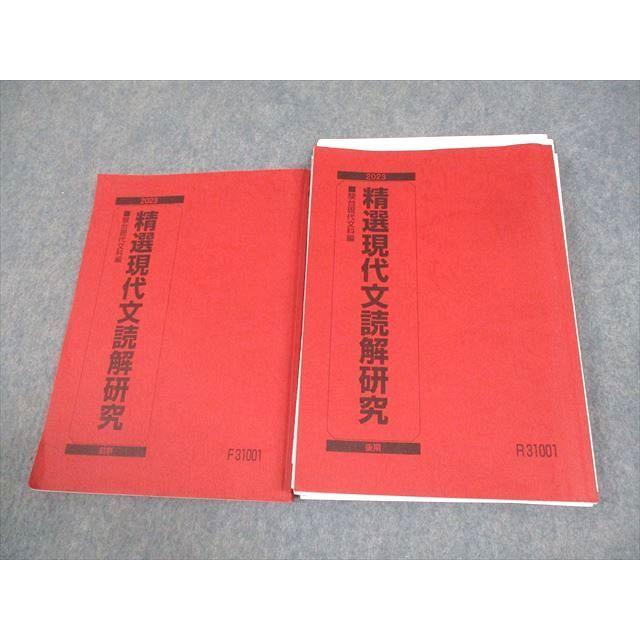 駿台 精選現代文読解研究 テキスト通年セット 2023 計2冊 高見健司