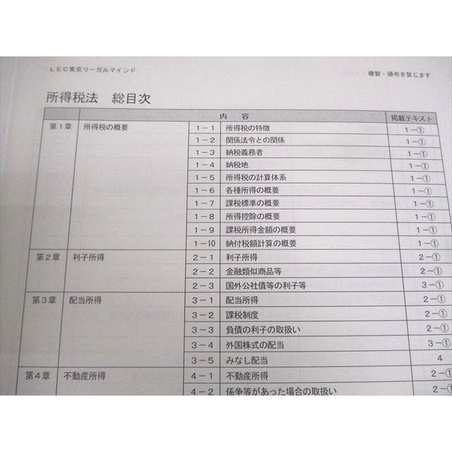 LEC東京リーガルマインド 税理士 所得税法 テキスト/問題集1〜4 LEC東京リーガルマインド 税理士 所得税法 テキスト/問題集1〜4