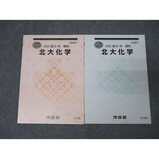 河合塾 北海道大学 北大化学 テキストセット 状態良 2023 夏期/冬期 計