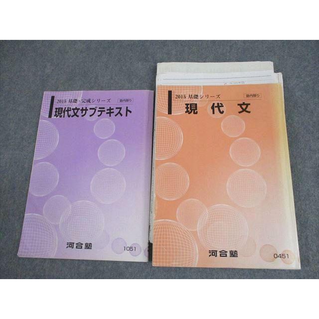 河合塾 現代文/サブテキスト 通年セット/テスト6回分付 2015 計2冊  