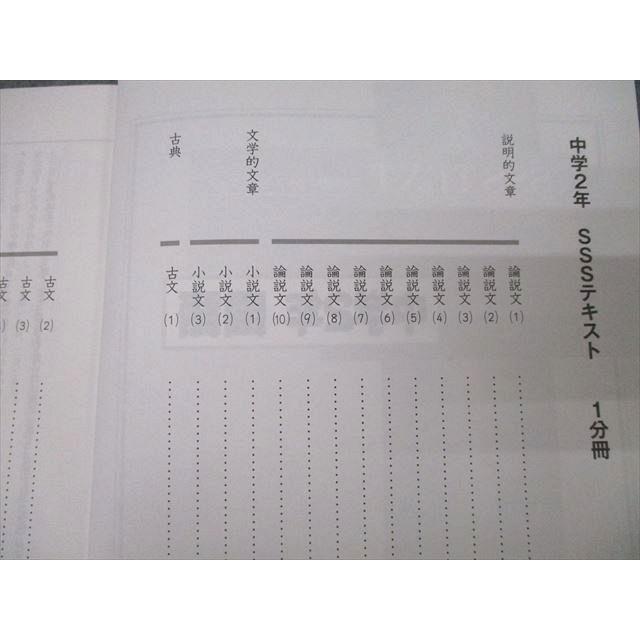 馬渕教室 中学2年 SSSクラス 国語1/2 テキストセット 2021 計2冊