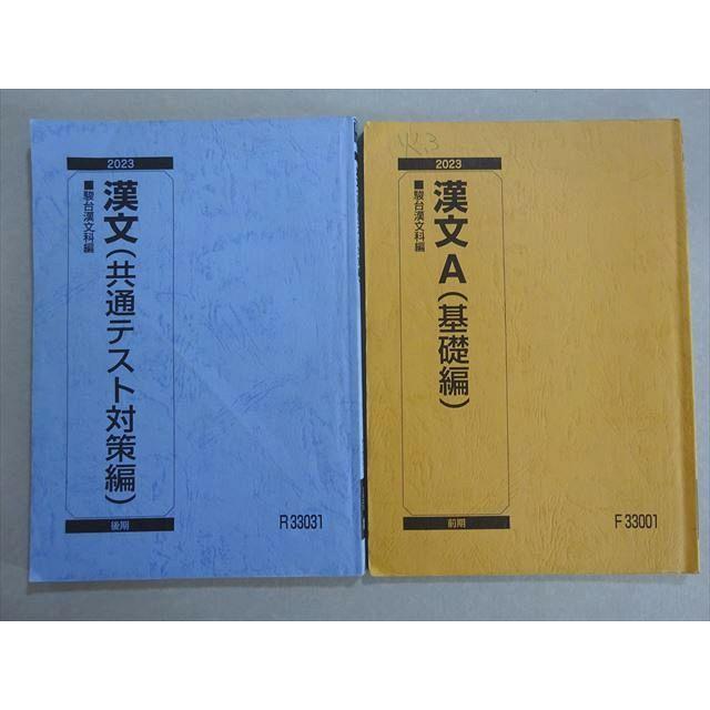 駿台 漢文A(基礎編/共通テスト対策編) 通年セット 2023 前/後期 計2冊