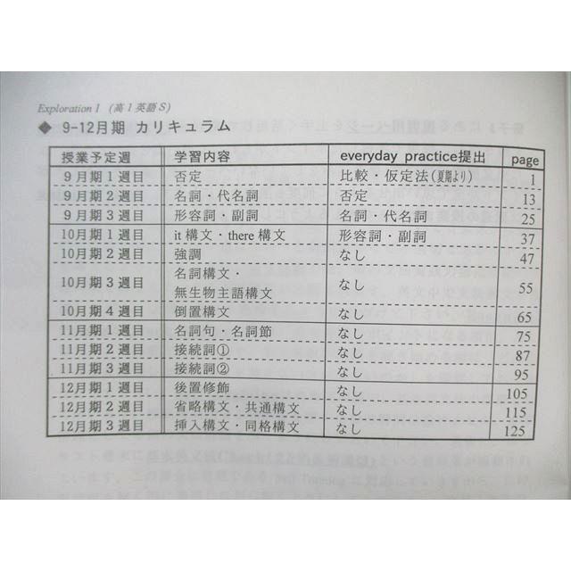 研伸館 高1 特別選抜Sクラス 英語 EXPLORATION I テキスト通年セット 