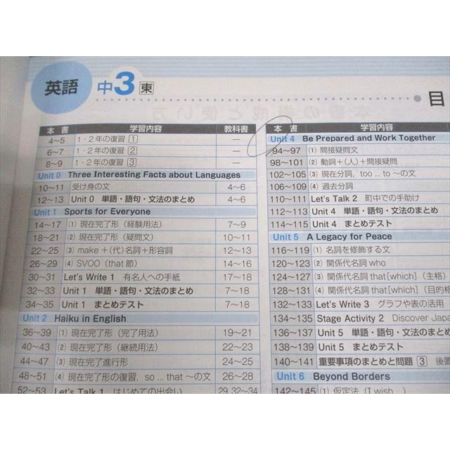 塾専用 中3 英語 定期テスト対策 ワーク 東京書籍準拠 2021 ☆ 016S5B