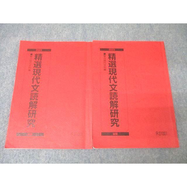 駿台 国語 精選現代文読解研究 テキスト通年セット 2023 計2冊