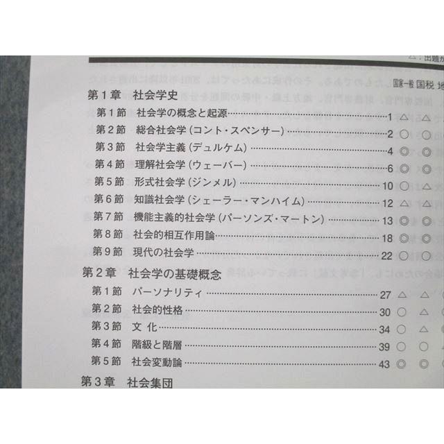 資格の大原 公務員試験 テキスト/実戦問題集 社会学 2024年合格目標