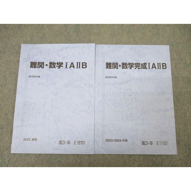 駿台 難関・数学IAIIB テキストセット 状態良 2023 夏期/冬期 計2冊