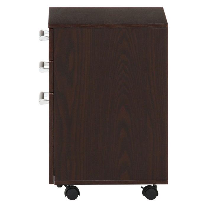 デスクワゴンチェスト プレーン ダークブラウン デスクワゴン デスクチェスト キャビネット 木目調 キャスター付き 収納 B おしゃれ 安い Y B 本棚専門店 通販 Yahoo ショッピング