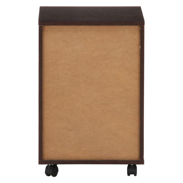 デスクワゴンチェスト プレーン ダークブラウン デスクワゴン デスクチェスト キャビネット 木目調 キャスター付き 収納 B おしゃれ 安い Y B 本棚専門店 通販 Yahoo ショッピング