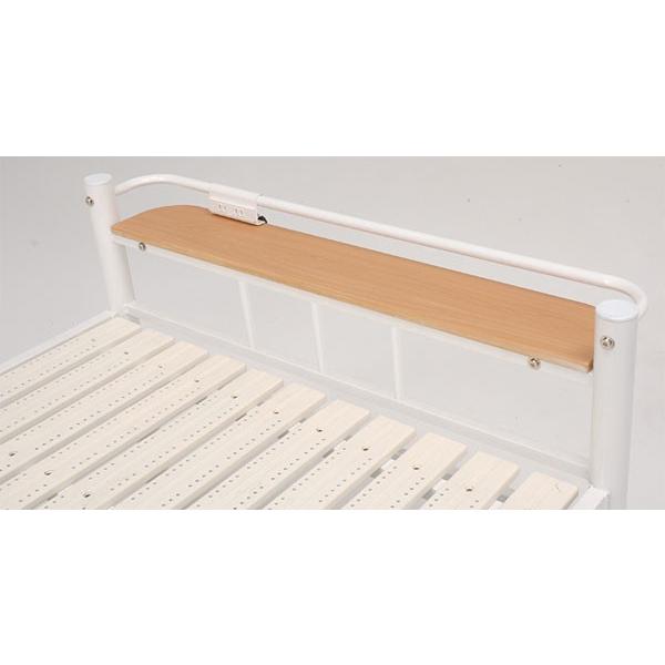 日本限定モデル 宮棚 アイボリー シングル フレームのみ 高さ3段階調節スチールすのこベッド コンセント付き ベッドフレーム 管理コード Www Alfonsoros Com