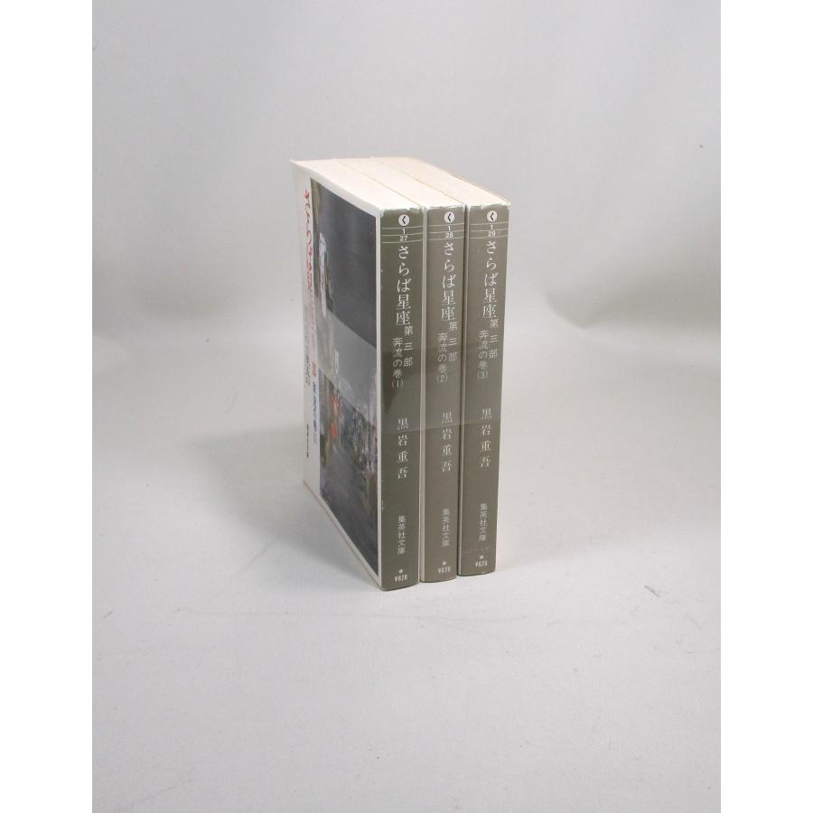 さらば星座 第三部 奔流の巻 全巻 セット 全3巻 黒岩重吾 集英社文庫