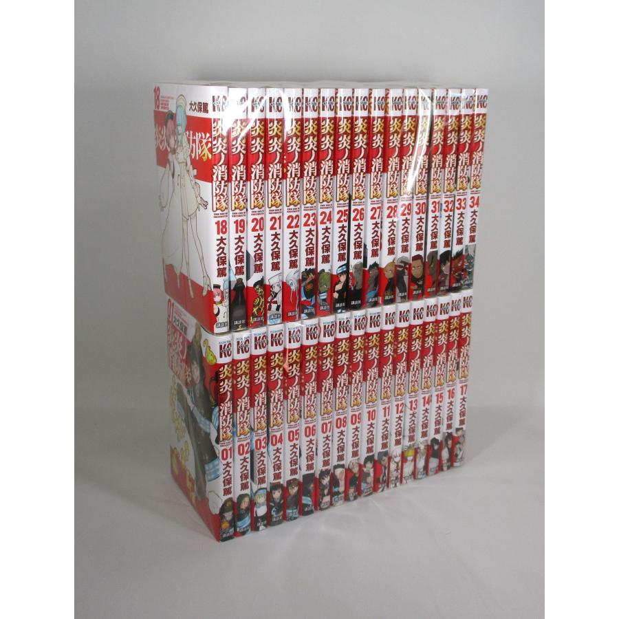 炎炎ノ消防隊 全巻セット 炎炎ノ消防隊 全巻 セット 全34巻 大久保篤 コミック 全巻、表紙
