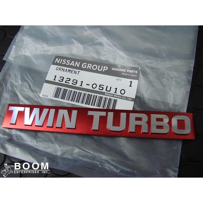 ニッサン純正パーツ TWIN TURBO ツインターボエンブレム RB26DETT