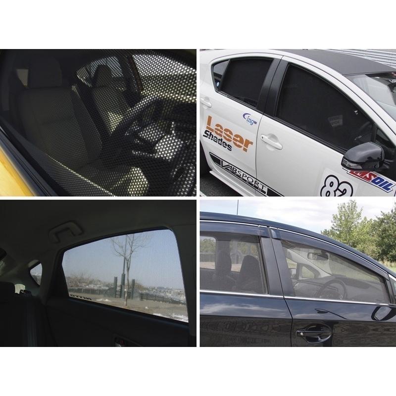 デリカD5 レーザーシェードセット７枚フロントドアハーフ2枚 Laser Shades レーザーシェード フロント2枚セット ミツビシ デリカD:5