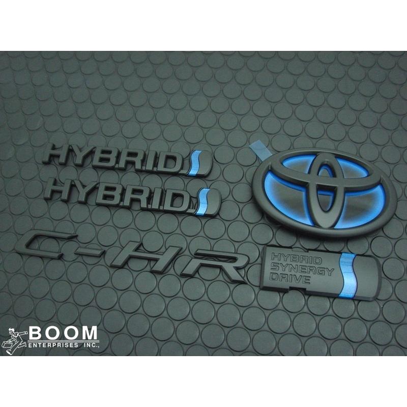 HB SPORTS エッチビースポーツ マットブラック エンブレム5点セット トヨタ C-HRハイブリッド ZYX10系