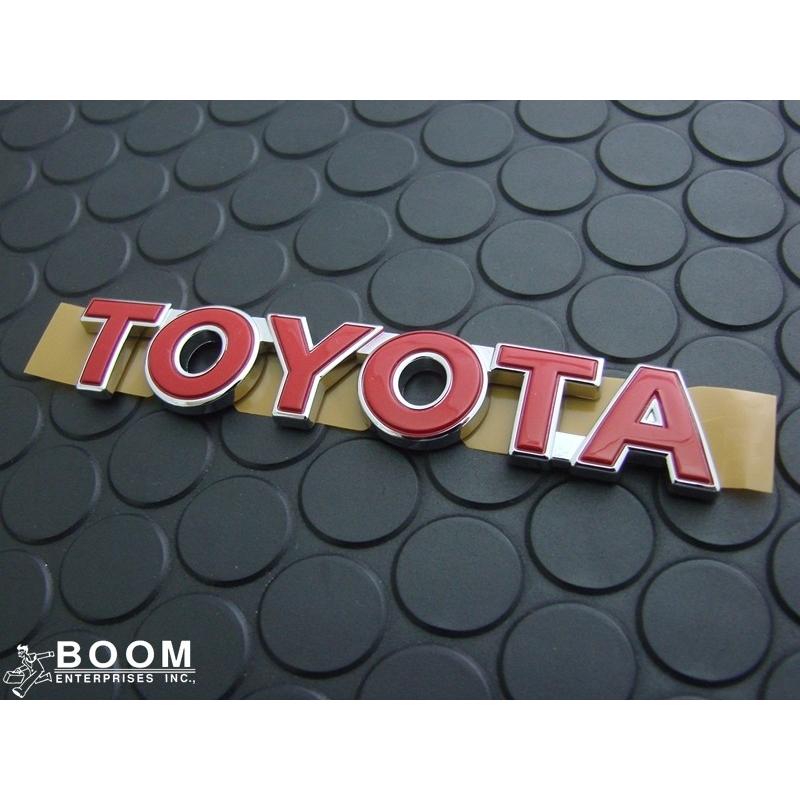 輸出仕様パーツ レッド TOYOTA エンブレム : BOOM ENTERPRISES Yahoo