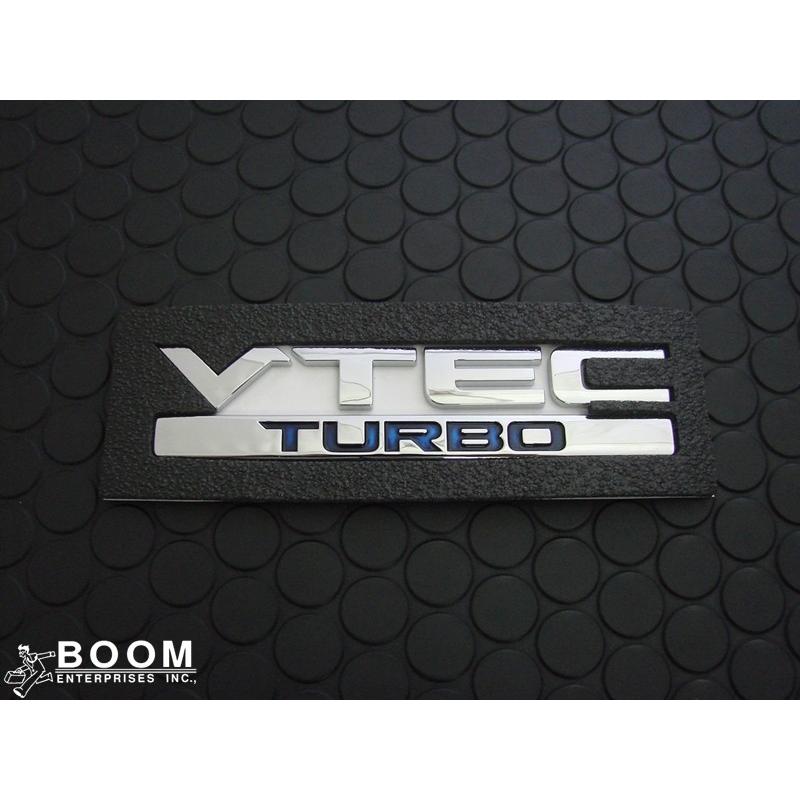 輸出仕様パーツ VTEC TURBO エンブレム（横130mm x 縦30mm） ホンダ 