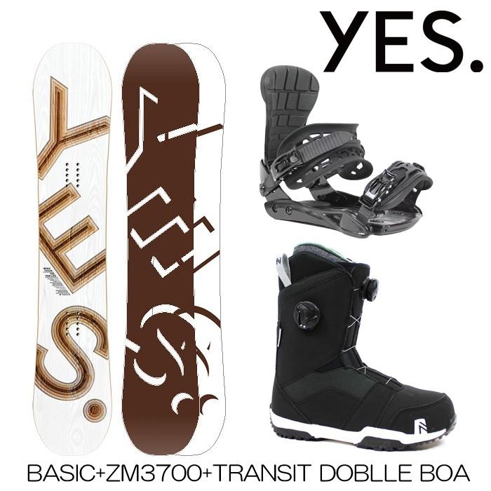 スノーボード 3点セット メンズ レディース ユニセックス ボード ビンディング ブーツ Yes Basic Zm3800 Transit Double Boa yesset Boom Sports Ec店 通販 Yahoo ショッピング