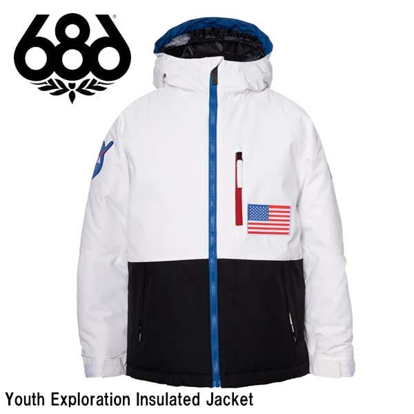 スノーボード ウェア キッズ ジュニア シックスエイトシックス 2022 686 NASA Exploration Insulated Jacket M1W505こども用 スキーウェア 日本正規品