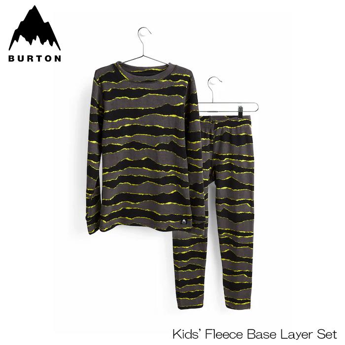 キッズ フリース 【オープニングセール】 ベースレイヤー セット 21-22 BURTON Kids#039; Fleece Torn 日本正規品 Set 2021新商品 Stripe Base Layer