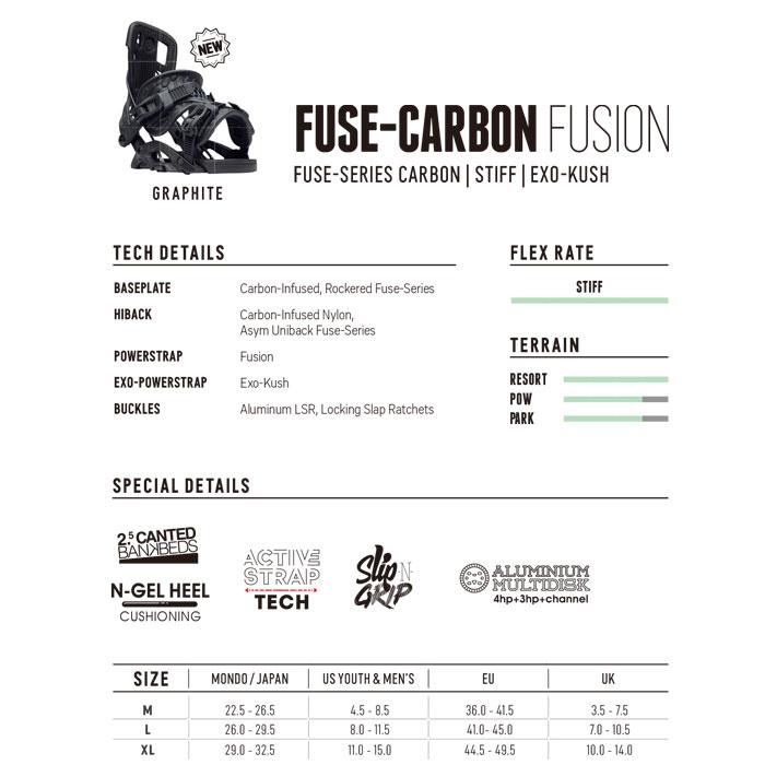 スノーボード ビンディング 金具 23-24 FLOW フロー フューズ カーボン FUSE CARBON FUSION HYBRID 日本正規品｜boomsports-ec｜02