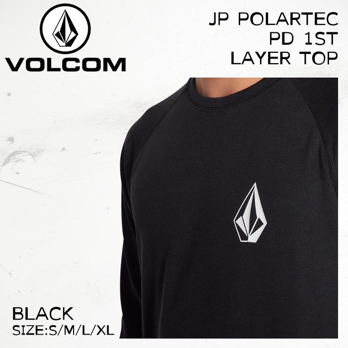 ボルコム スキー インナー ユニセックス J68024JD 23-24 VOLCOM JP POLARTEC PD 1ST LAYER TOP ポーラテック レイヤー トップ 超高吸水性 2024 日本正規品｜boomsports-ec｜02