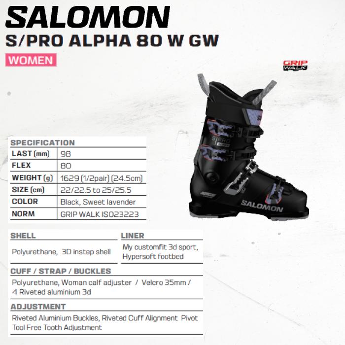 Salomon S Pro スキー ブーツ 25.5 ヨドバシ.com - サロモン SALOMON S/PRO ALPHA 80 W GW 24-25