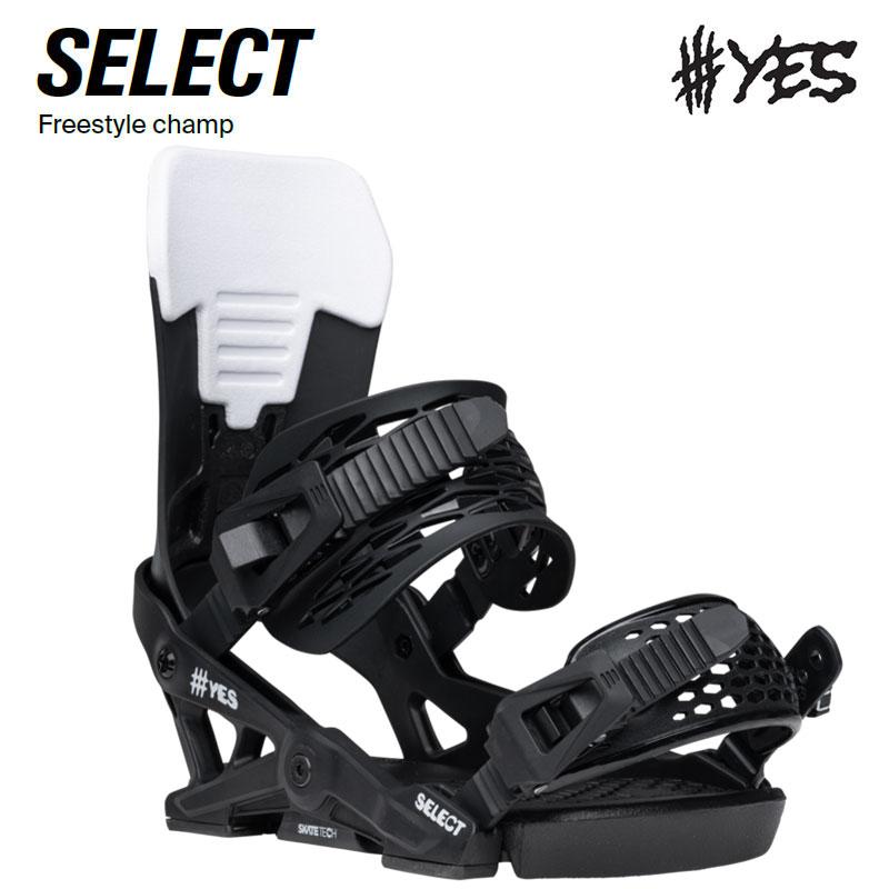 YES 予約 25-26 スノーボード ビンディング SELECT BLACK イエス