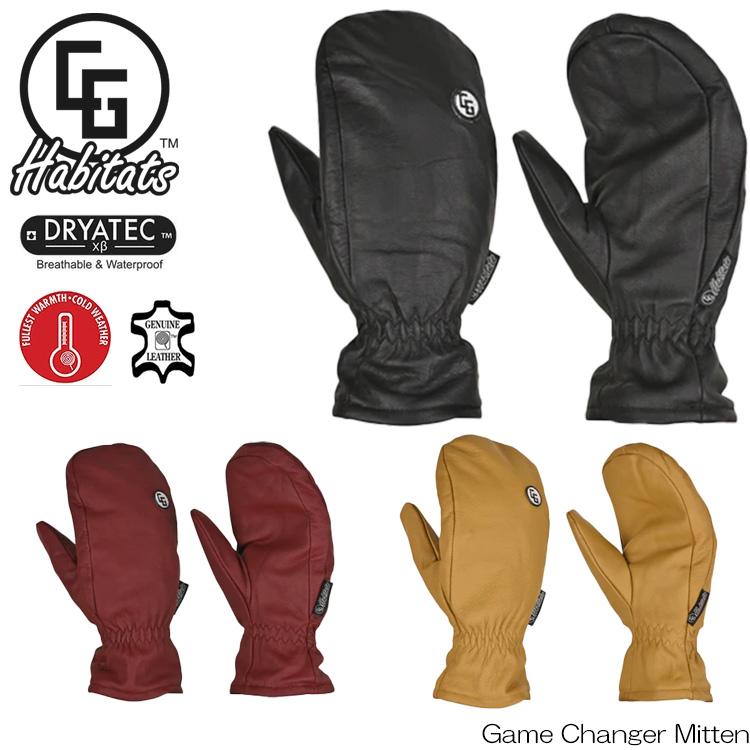 スノーボード グローブ レザー ミトン 2324 CG HABITATS シージー ハビタット Game Changer Mitten