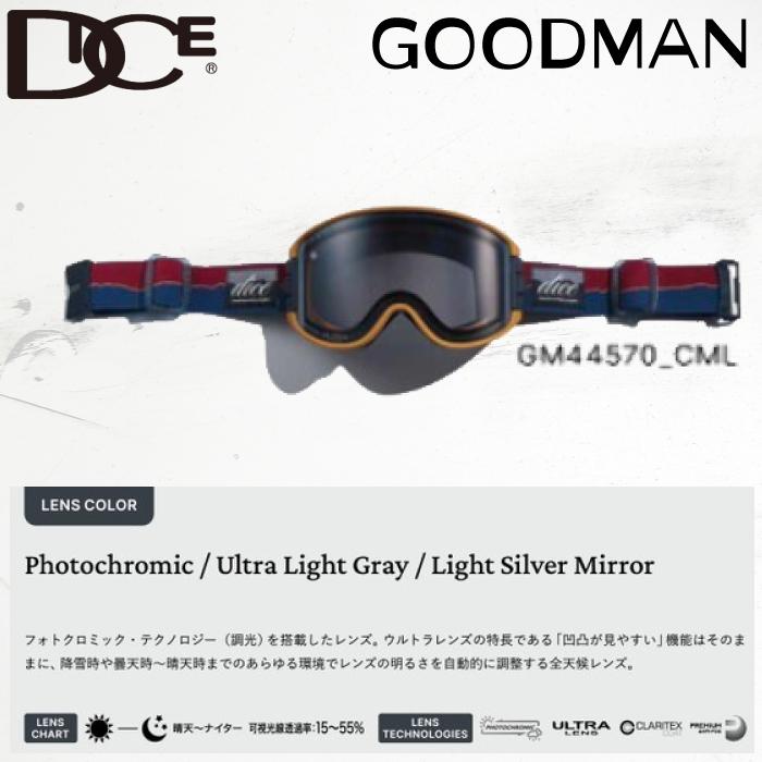 DICE ゴーグル ダイス グッドマン 24-25 GOODMAN CML GM44570 (C DICE ゴーグル ダイス グッドマン 24-25 GOODMAN CML GM44570 (C