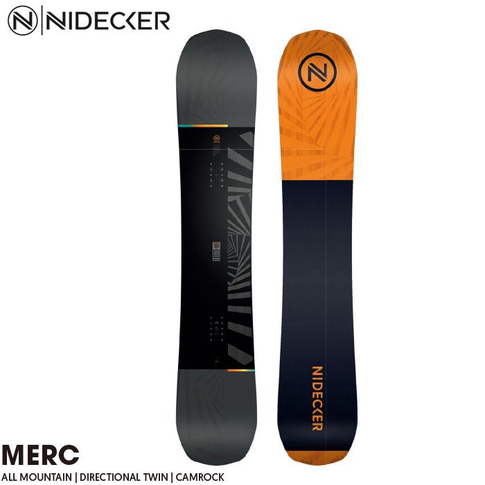 使用2.5日 NIDECKER MERC 149cm 2023 スノボ 板