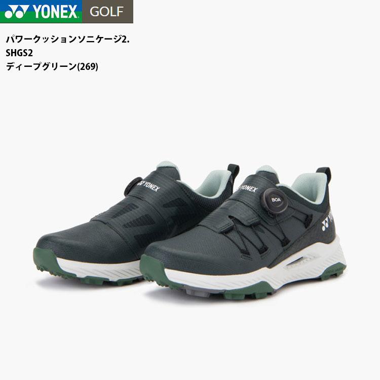 【新品】YONEX スパイクレス⭐︎パワークッションゴルフシューズ24㎝キラキラ付 YONEX（ヨネックス） ゴルフシューズ パワークッション ソニケージ2