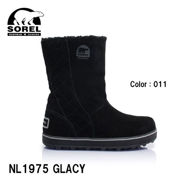 ソレル レディース スノーブーツ グレイシー Sorel Glacy NL1975 011 ムートン ウィーンターブーツ 防寒ブーツ｜boomsports-ec