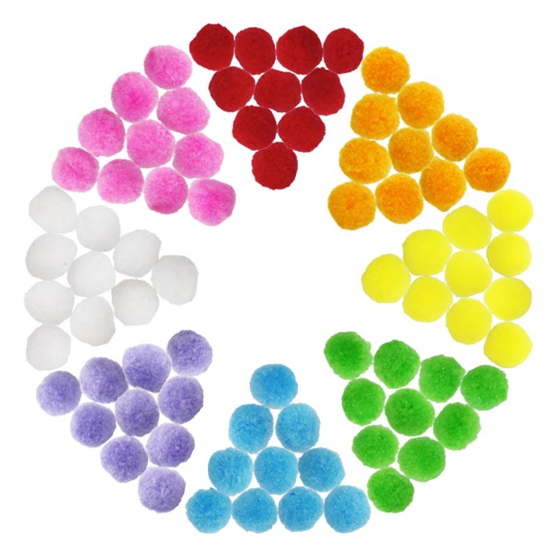柔ぼんてん【Lサイズ 10個入】全8色 ボンテン 梵天 手芸 アクセサリー