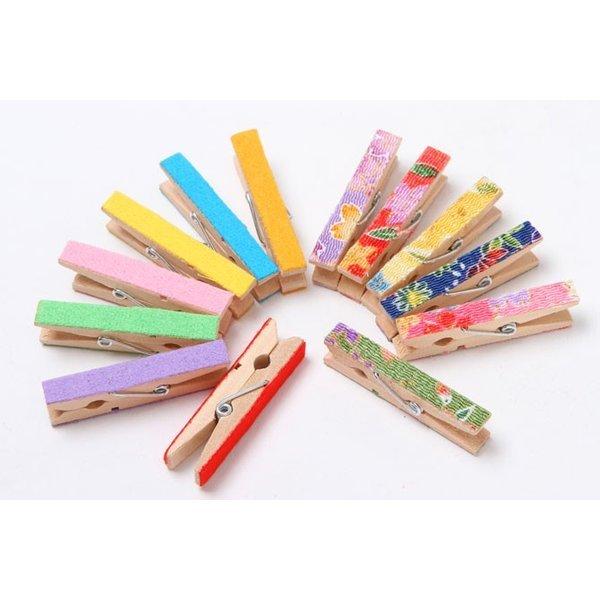 木製ピンチ【50個入り】【クリップ】寸法【約7mm（幅）×10mm（奥行