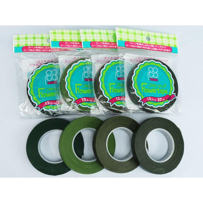 緑色 フローラテープ Amazon.co.jp: フローラテープ 6巻入 3種類の緑 造花テープ