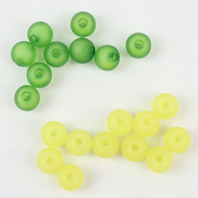 マットビーズ】アクリルビーズ【単色：24個】約8mm 穴Φ約2mm 