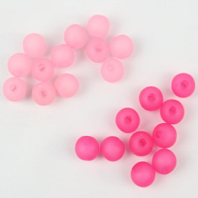マットビーズ】アクリルビーズ【単色：24個】約8mm 穴Φ約2mm 