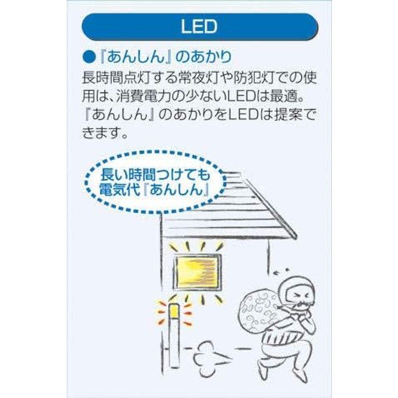 大光電機　DAIKO　LEDアウトドアライト　LED内蔵　人感センサー　明るさ白熱灯60W相当　電球色　マルチタイプ　防雨形　電気工事必要
