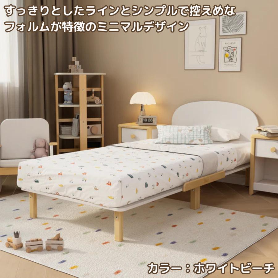 【特価22990円OFF】Boori シングルベッド リーフ セット マットレス付 1年保証 すのこベッド 天然木 子供用ベッド 大人用ベッド すのこ床板 ブーリ BK-LESB-SET_5