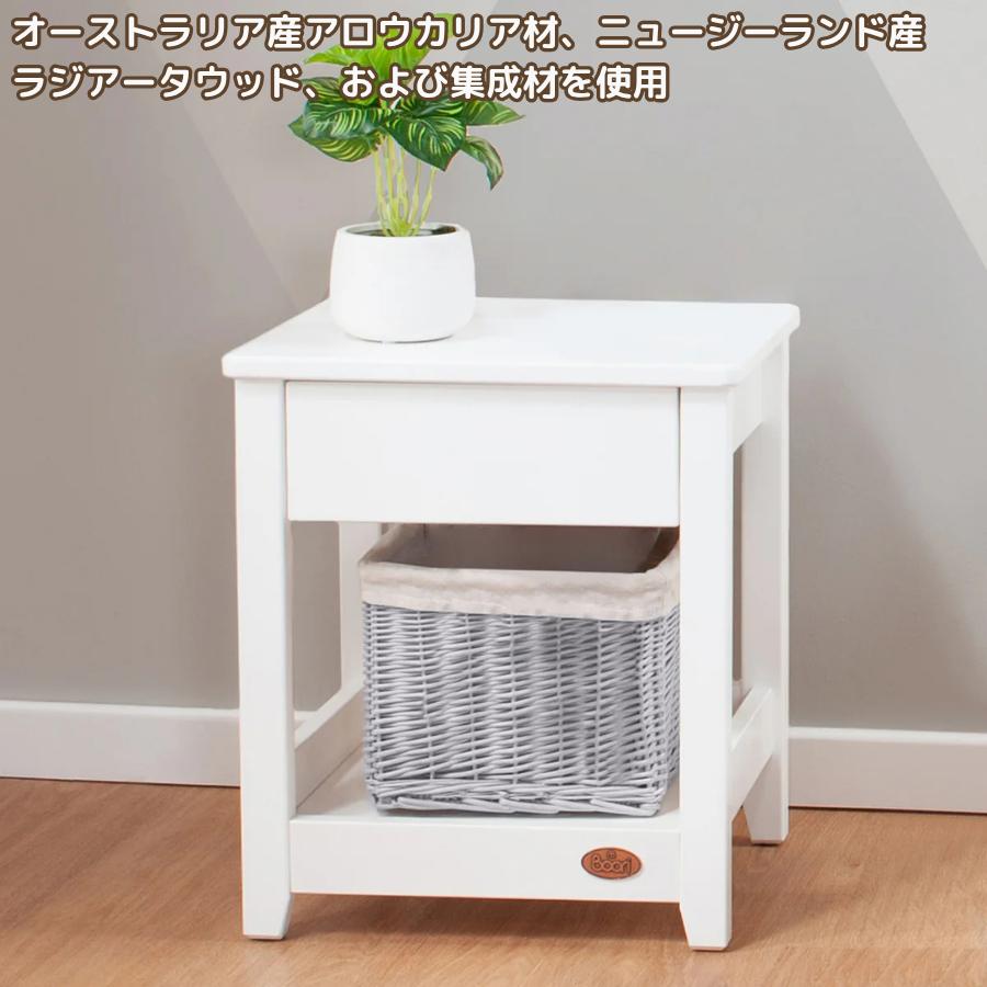 Boori 直線型 木製 ベッドサイド テーブル 収納引出し付属 2年保証 コンパクト テーブル 収納棚 ミニ本棚 テーブル スリム 小物収納 子供部屋 ブーリ BK-LIBT |  | 08