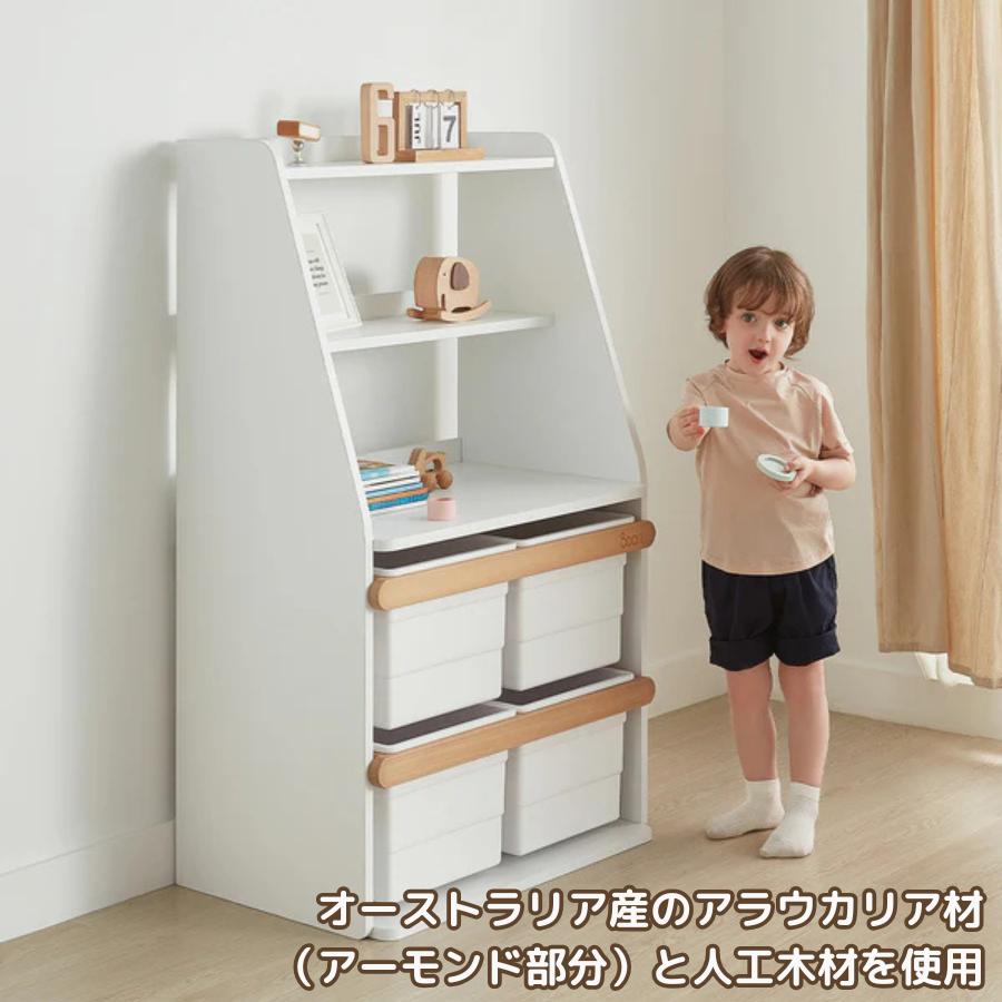 【特価7100円OFF】Boori ティディ 統合収納ユニット 1年保証 木製 洋服ラック 洋服掛け 本棚 子供部屋 おもちゃ収納 収納家具 簡単組立 ブーリ BK-TIISUV25 |  | 05
